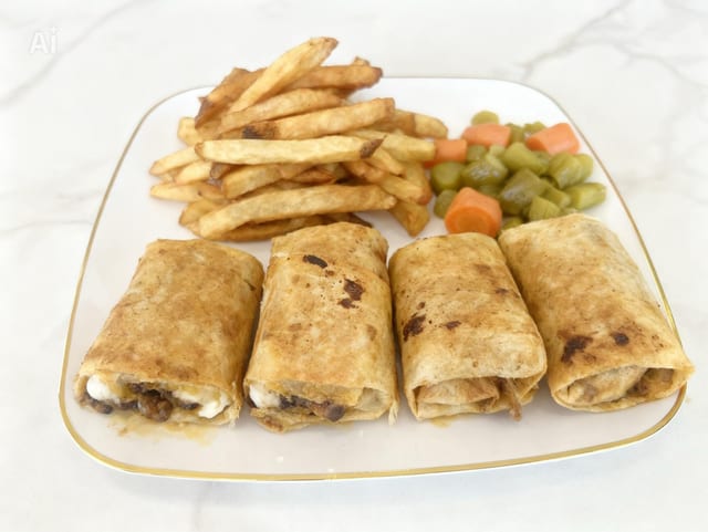 Beef Shawarma Wrap.